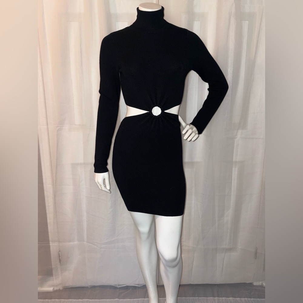 Zara Black Cut-Out Dress